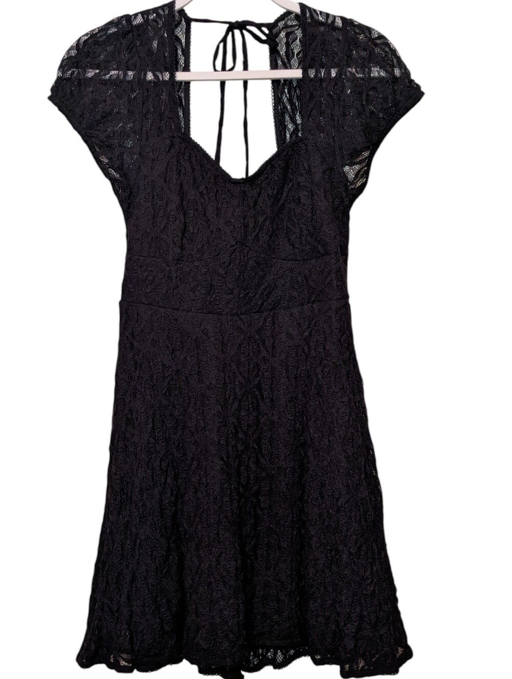 Babydoll Lace Dress Whimsigoth Black Jr Size 7-9